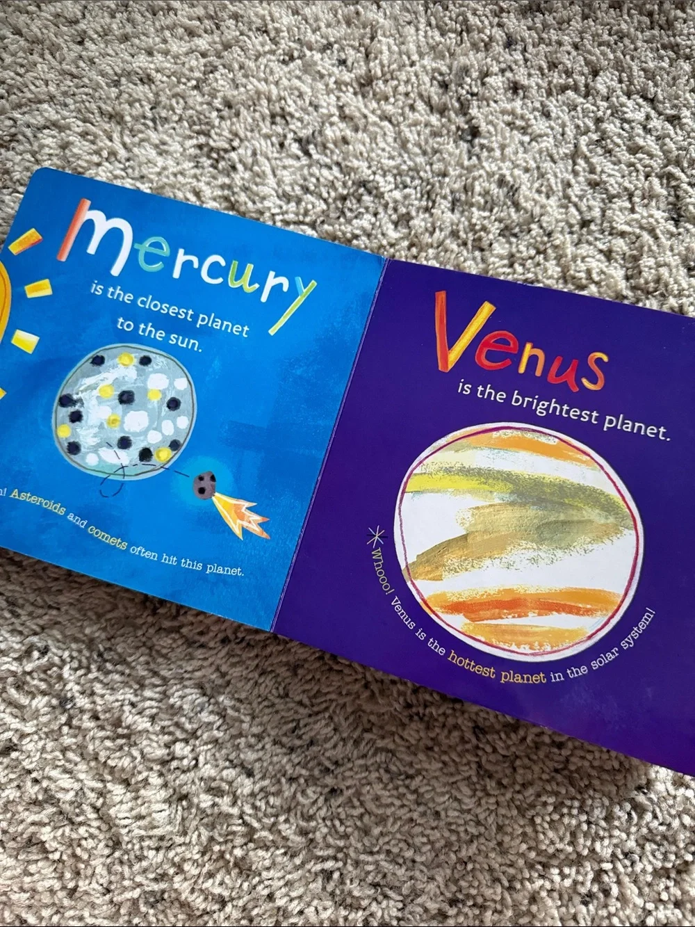 3/$25 🪩 Hello, World! solar System Planet Board Book | Toddler + Children’s Book